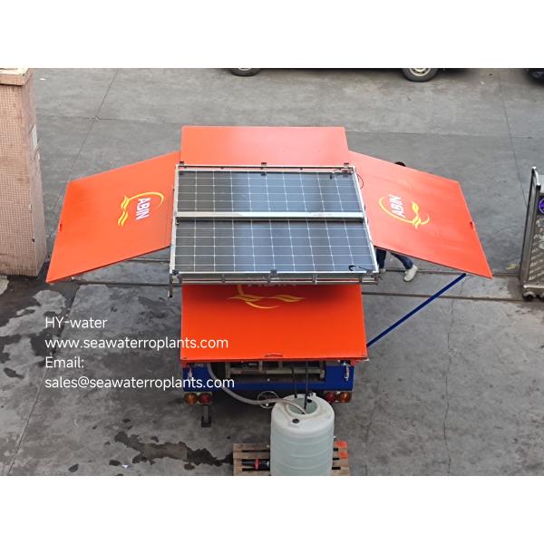 Solar Powered Water Purifier Machine  Seawater To Drinking Water Machine