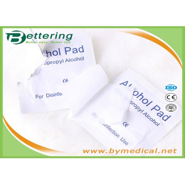 First Aid Medical Sterile Alcohol Prep Pads / Alcohol Prep Swabs Non Woven Material