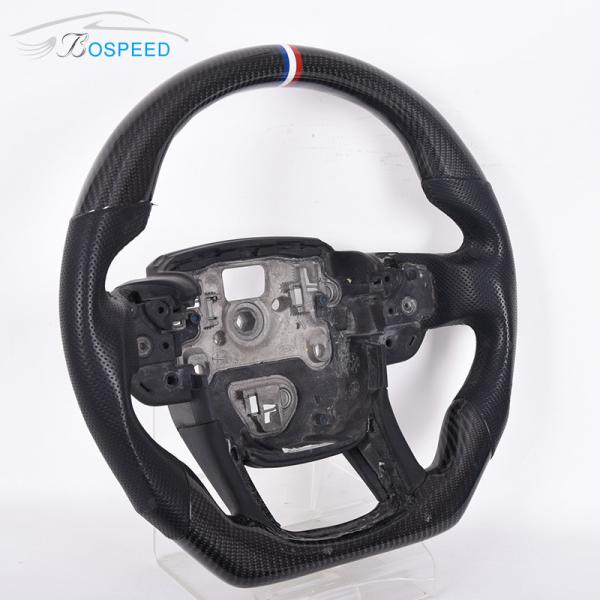Twill Black Leather Land Rover Steering Wheel Easy Installation Customization