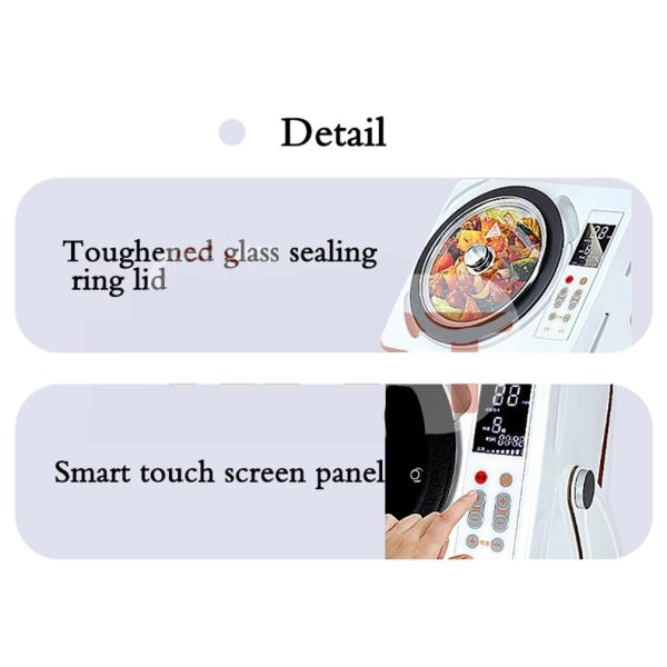 Professional Food Automatic Cooking Making Machine 6 Litres Commercial Cooking Robot