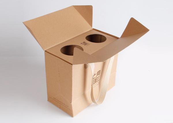 Bio - Degradable Luxury Large Present Bags , Leather Handle Birthday Gift Bags