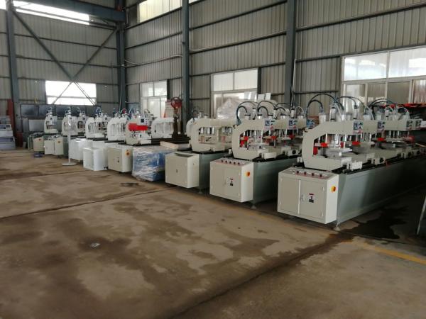 Double Head Vinyl Window Machine , UPVC Window Making Machine Custom Made
