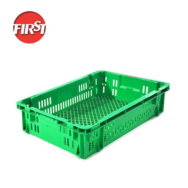 Sturdy Mesh Design Turnover Box for Food and Produce Shipping External Size 690*470*150mm