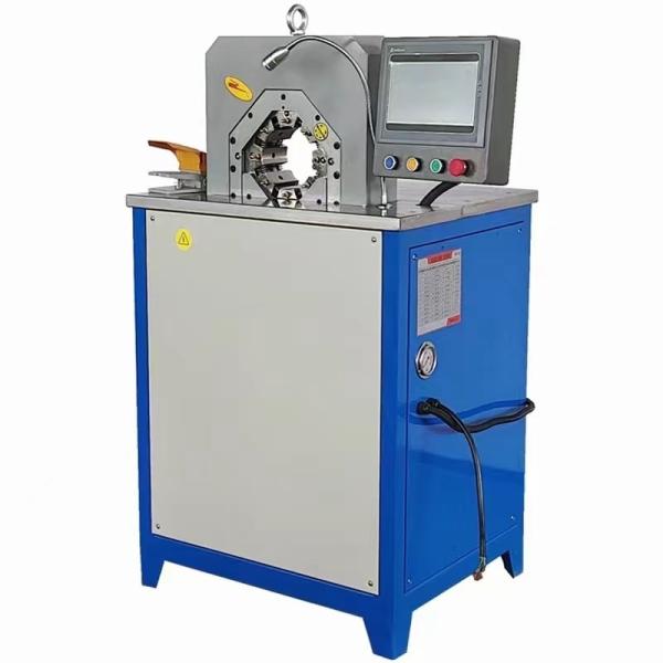 One Time Crimping AC Hose Crimping Machine For 6-76mm Crimping Range 5.5KW Motor Power