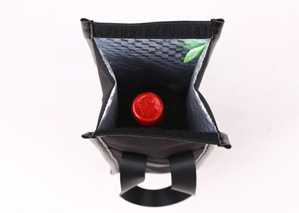 O refrigerador de vinho preto de couro do vegetariano ensaca para o OEM de Champagne Cooler Bag do presente