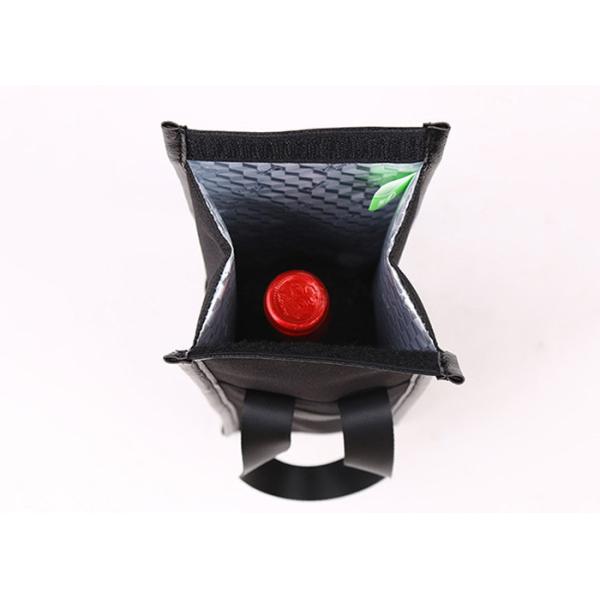 Охладитель вина Vegan кожаный черный кладет в мешки для OEM сумки Шампань подарка более крутого