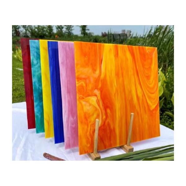 Colored Stained Glass Art Decorative Glass For Studio Club