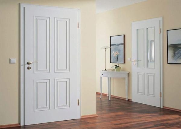 Bathroom Wood Plastic Composite Doors Customized Color , 19-40mm Door Frame Thickness