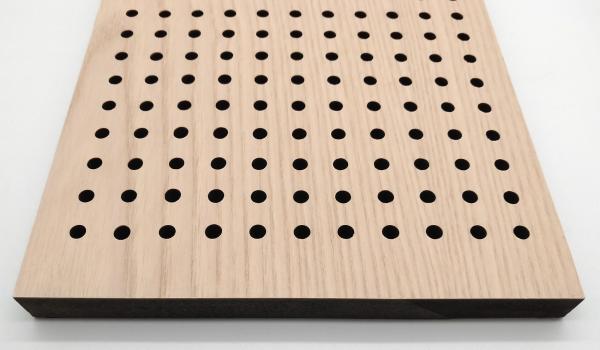 16mm/6mm Veneer timber Micro Perforated Acoustic Panels Ceiling Tile