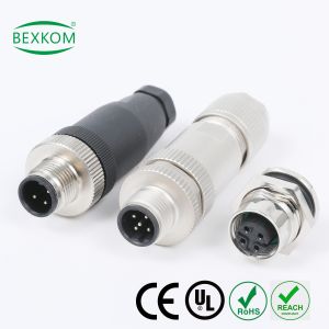 BEXKOM M Series M5 M8 M9 M12 M14 M16 M23 Industrial Circular Connector with IP67 Waterproof EMC Shield and Screw Locked for Reliable Electrical Connections