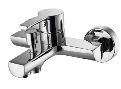 Torneira misturadora monocomando para banho cromada sem chuveiro de mão e sem suporte de chuveiro