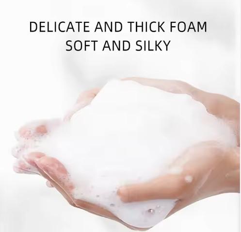 Foaming Face Wash Private Label Turmeric Vitamin C Aloe Vera Amino Acid Facial Cleanser With Brush Whitening Face Cleanser