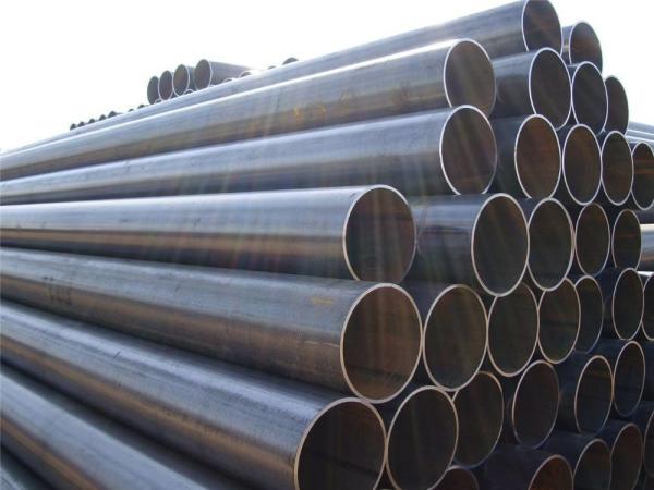 Q235B Q345B Hollow Steel Pipe , ERW Black Round Steel Welded Pipe