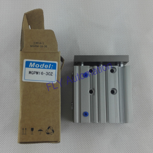 Cilindros pneumáticos MGPM16G do ar do guia compacto - 30Nil tri cilindro axial GMPM 16*30