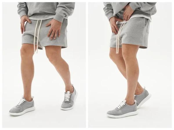                  Summer Drawstring Shorts Men Custom Brand Street Swear Running Thick French Terry Cotton Casual Short             