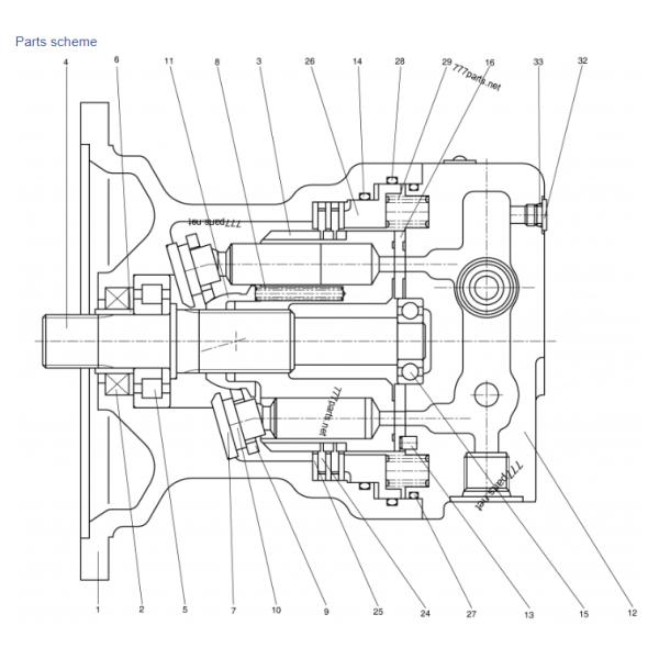 Moteur à entraînement pivotant pour moteur hydraulique de Voyage Doosan