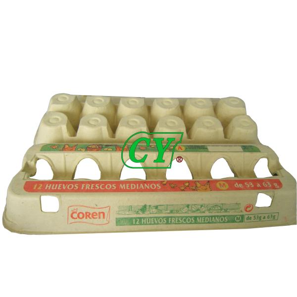 Biodegradable Moulded Paper Pulp Products Pulp Egg Tray Recycle Egg Box
