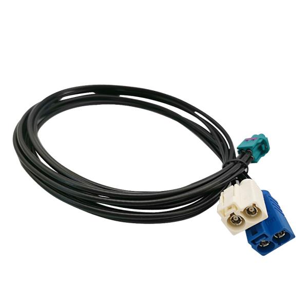 Cabo duplo co-axial durável B de FAKRA e código de C a um código 2 de 4 Pin Z em 1