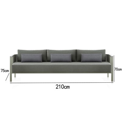 High End Stainless Steel Frame Modern Outdoor Garden Furniture Sofa Lounge Chair Set
