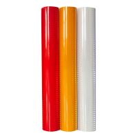 Película de lámina reflectiva prismática colorida para señales de tráfico