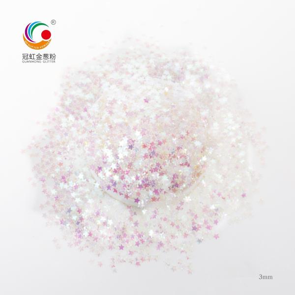 Loose Chunky Solvent Resistant Glitter Star Violet For Eye Christmas Halloween Decoration