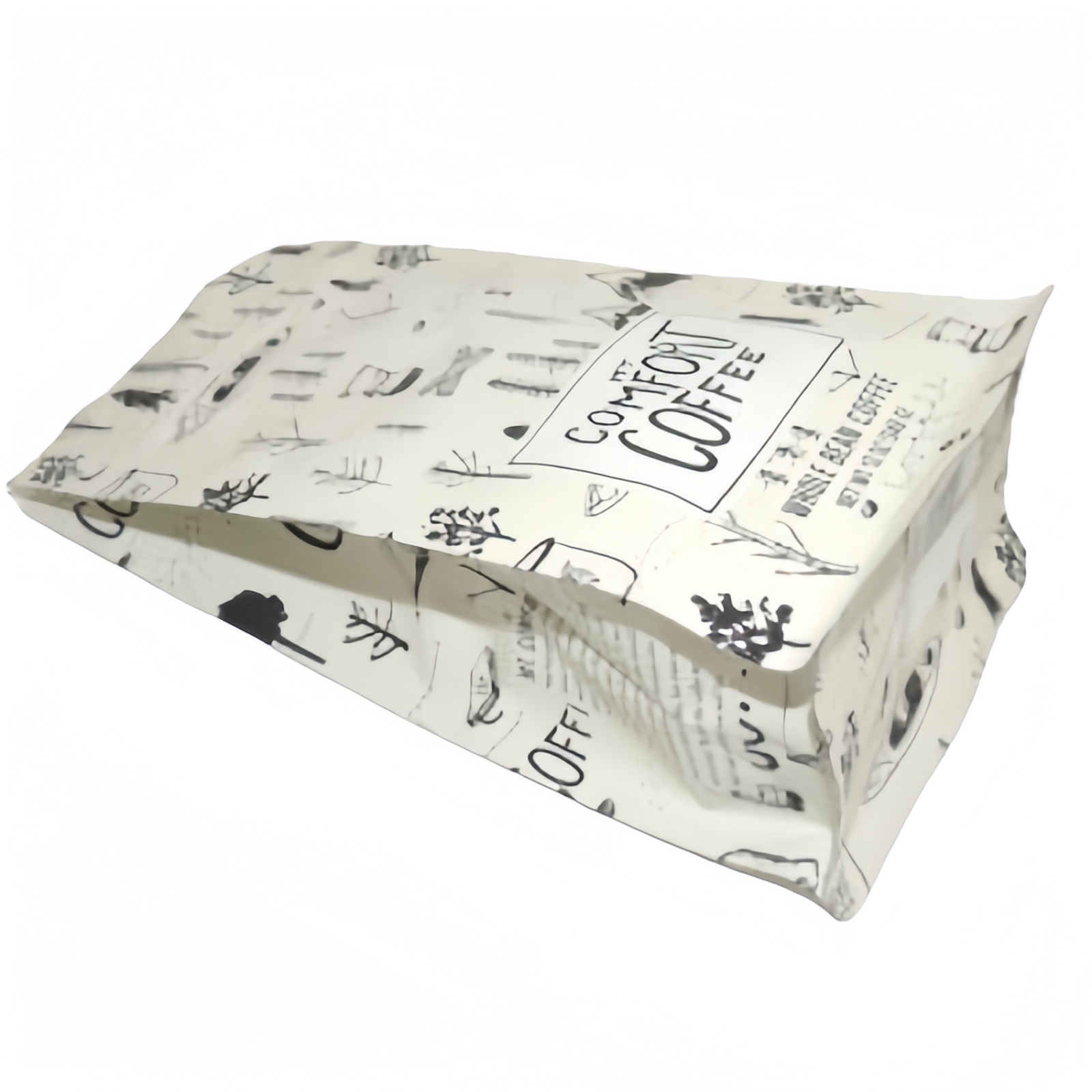 12oz 340g Coffee Bean Packaging Bags Safety Biodegradable Coffee Packaging