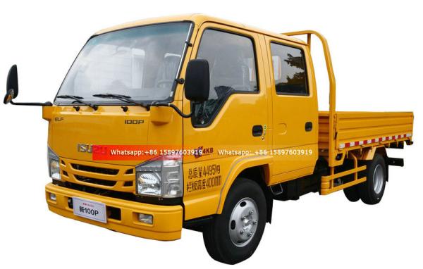 Nuevo camión de carga ISUZU Mini 131HP 3.2M ELF 4KB 2.5L camión ligero de cabina doble para la venta