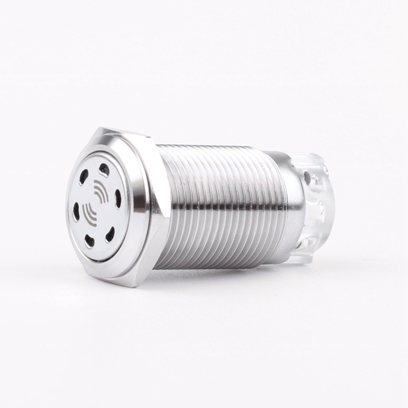 16mm Stainless Steel LED Waterproof Metal Buzzer 12V/24V/5V Screw Terminal Terminal Electronic Structure IP65 24V Max Voltage