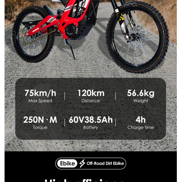 Take Your OffRoad Adventures to the Next Level with Our 72V Mid Mounted Motor Minibike