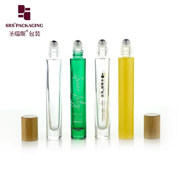 10ML Roll On Glass Bottle with Customized Color No Leakage and Screen Printing for Cosmetic Packaging