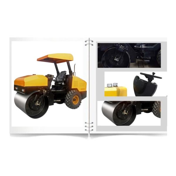 Езда 4 тонн средняя на ролике дороги Компактор Вибратоты 3 колес