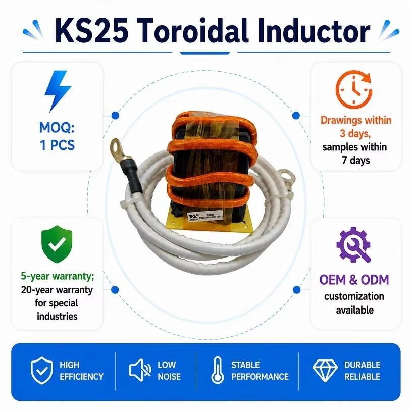 KS25 High Stability Differential Mode Choke With Ring Terminals Reliable