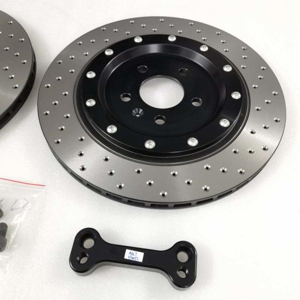 Rear Cast Iron Brake Disc 370*22mm Center Bell For Audi A6 C7 Back