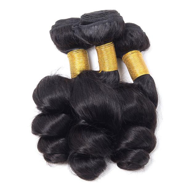 LOOSE WAVE Cheap Natural  Remy Indian Human Hair Vendor Weave Bundles and wefts