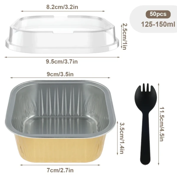 OEM Service Accepted 500ml 900ml 1000ml Tin Foil Aluminum Foil Container for Kitchen