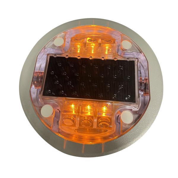 Long Lifespan Yellow Solar Road Stud Light Epistar Dia 5mm LED IP68 Protect