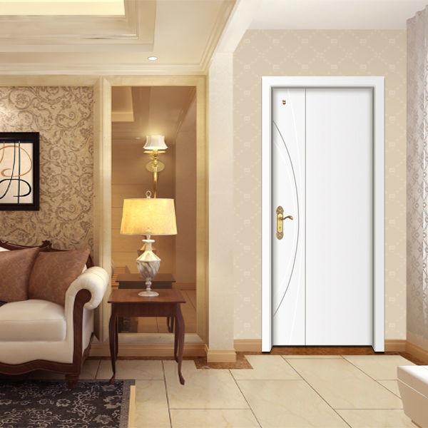 Modern Interior Finished Melamine Wooden Door 2.1m Height Waterproof