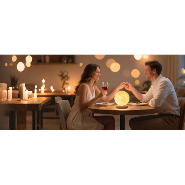 10000 Lux Daylight Therapy Lamp 6000K Table Moon Lamp Customizable