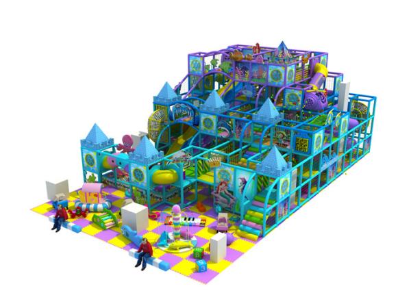 Ocean Style Steel Pipe Kids Indoor Playground Equipment For Nursery School KP160421