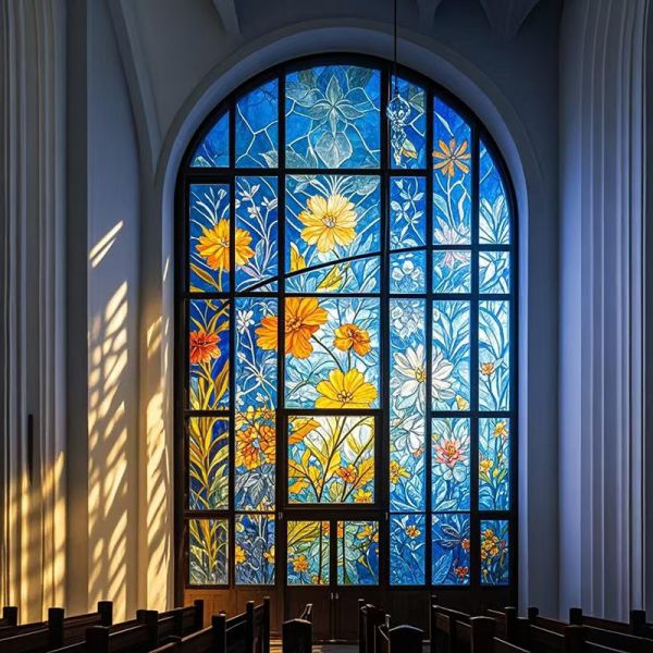 GB Standard Decorative Patterned Textured Glass Panel For Showcase Window Display