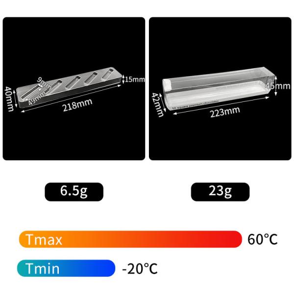 Thermoformed PET Chocolate Plastic Packaging Transparent With 5 Compartments