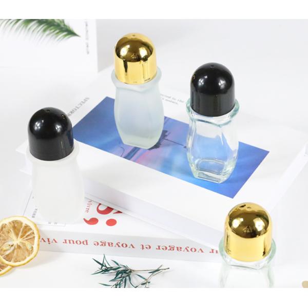 50 мл Многоразовые большие стеклянные флаконы с роликом, тройное уплотнение, роллер-дозатор для эфирных масел и средств личной гигиены