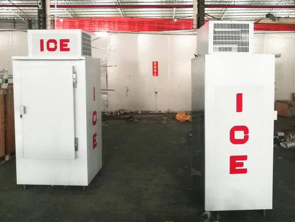 Single Door Ice Storage Freezer Ice Merchandiser for Indoor CE