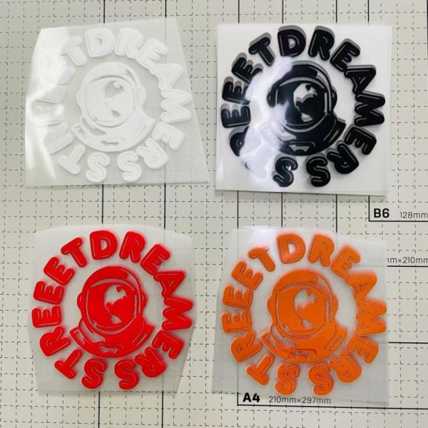 Single Color Screen Print Heat Transfers High Elastic Heat Transfer Logo Printing