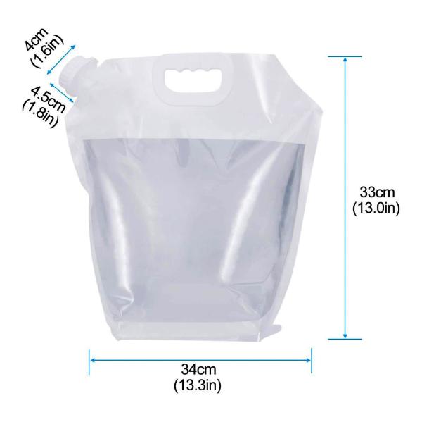 Custom Printed Logo Drink Spout Pouch Plastic Foldable Food Grade Stand Up Liquid Pouch With Handle