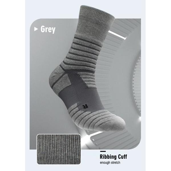 Logotipo personalizado Calcetines de baloncesto con almohadilla Calcetines de algodón acolchados para hombres atléticos