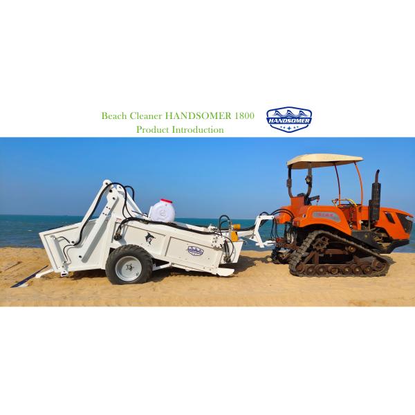 Steel Ride-On Beach Cleaning Machine with Skid Steer Loaders Sand Cleaning Attachments