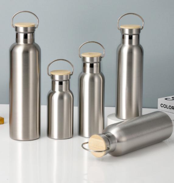 17oz 25oz Manuseio de garrafa de água de aço inoxidável duplo isolado