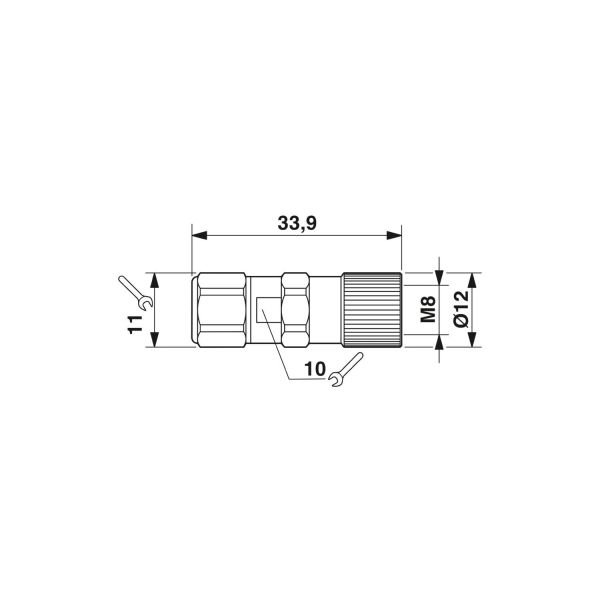 Phoenix Contact feed through Terminal Blocks 1506781 SACC-M 8FS-4PCON - Connector