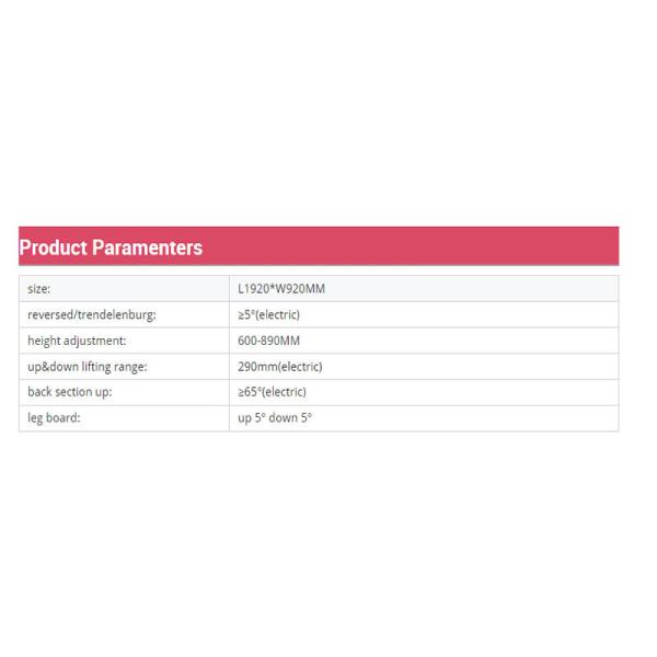 Gynecological Medical Hospital Beds Electric Obstetric Bed Delivery Tables CE ISO Certificate